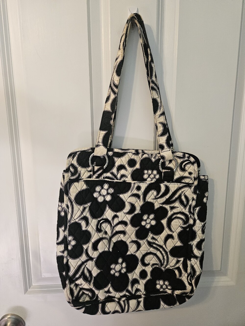 Vera Bradley Night And Day Floral Quilted Tote Bag